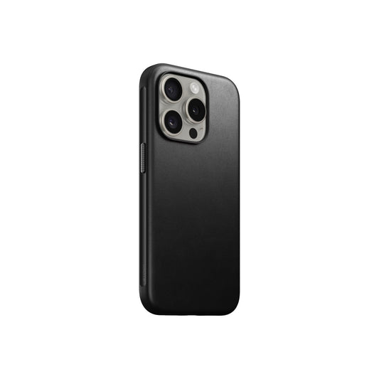 Nomad – Modern Leather Bőrtok iPhone 15 Pro, MagSafe - fekete - iSTYLE HU