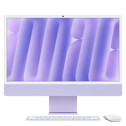 24 hüvelykes iMac Retina 4,5K kijelzővel: Apple M4 chip 10 magos CPU-val és 10 magos GPU-val, 512GB SSD, 16GB RAM, Magic Mouse, Magic Keyboard Touch ID-val - magyar - lila CTO - iSTYLE.hu