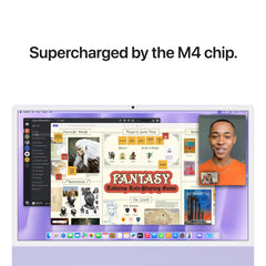 24 hüvelykes iMac Retina 4,5K kijelzővel: Apple M4 chip 10 magos CPU-val és 10 magos GPU-val, 1TB SSD, 16GB RAM, Nano-texturált üveg, Magic Trackpad, Magic Keyboard Touch ID-val - magyar - lila CTO - iSTYLE.hu
