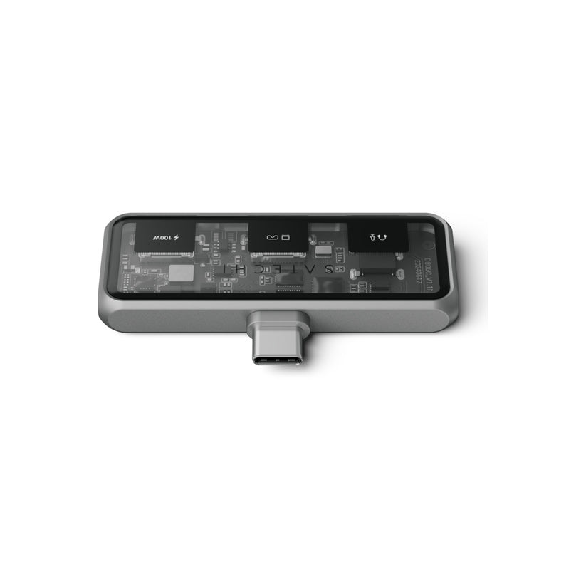 Satechi – hordozható XR Hub, kettő USB-C és 3,5 mm audio aljzat - asztroszürke - iSTYLE HU