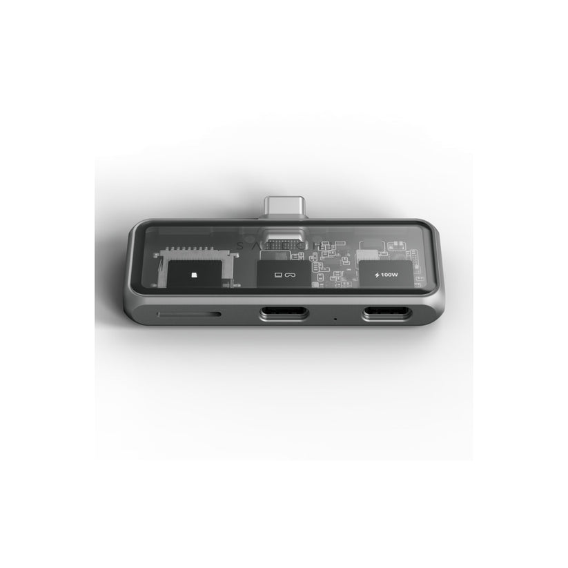 Satechi – hordozható XR Hub, kettő USB-C és microSD bemenet - asztroszürke - iSTYLE HU