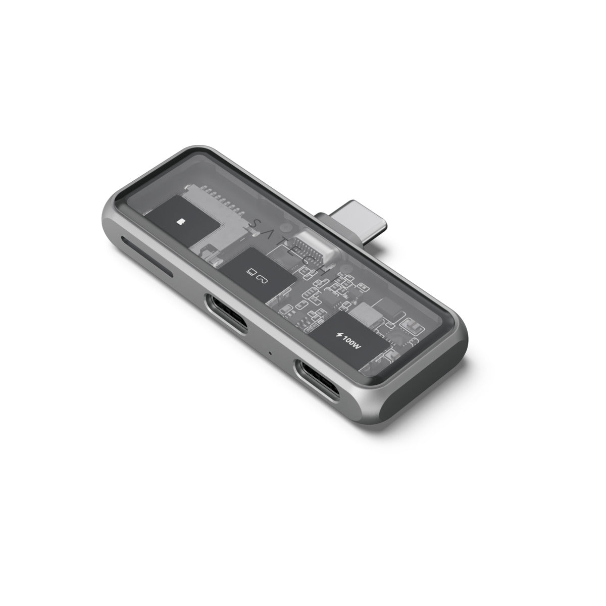 Satechi – hordozható XR Hub, kettő USB-C és microSD bemenet - asztroszürke - iSTYLE HU