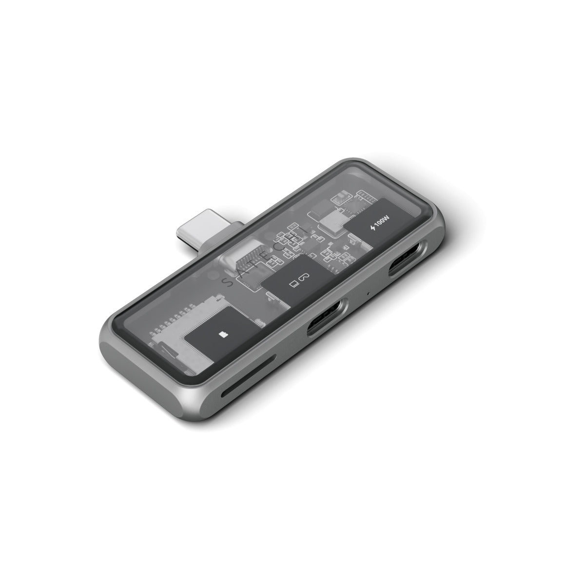 Satechi – hordozható XR Hub, kettő USB-C és microSD bemenet - asztroszürke - iSTYLE HU