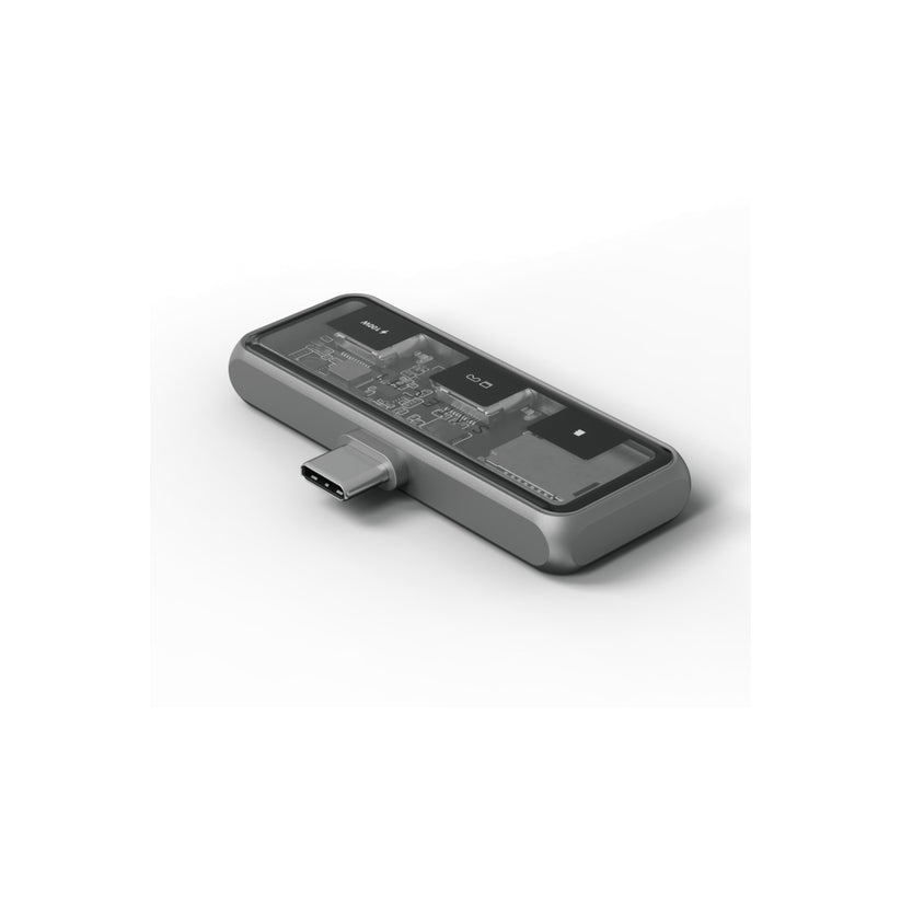 Satechi – hordozható XR Hub, kettő USB-C és microSD bemenet - asztroszürke - iSTYLE HU