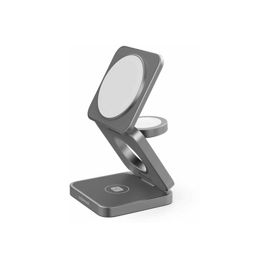 CubeNest – S312 Pro – 3 az 1-ben mágneses, összecsukható vezeték nélküli töltő - szürke - iSTYLE HU