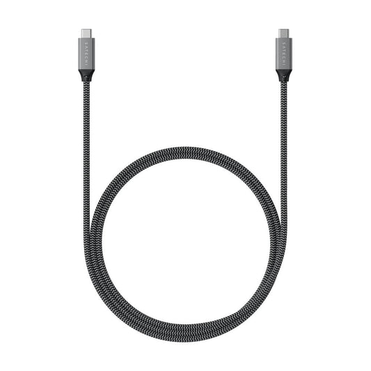 Satechi – USB4 C-To-C Braided Cable 40 Gbps 80cm - szürke - iSTYLE HU