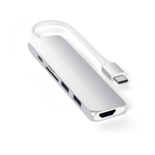 Satechi – TYPE-C Slim Multimedia Adapter V2 - ezüst - iSTYLE HU