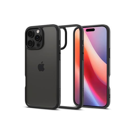 Spigen – Crystal Hybrid iPhone 16 Pro Max tok - matt fekete - iSTYLE HU