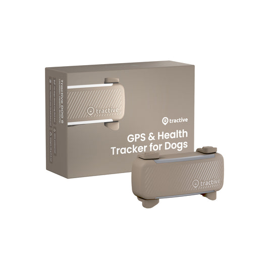 Tractive – DOG 6 GPS Követő & Egészségfigyelő eszköz - bézs - iSTYLE HU