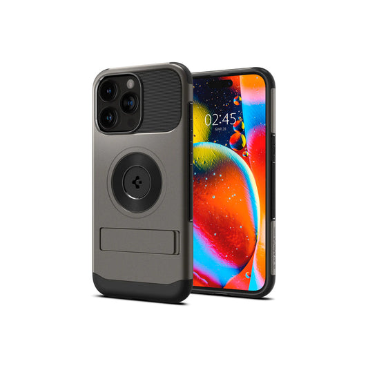 Spigen – Slim Armor (MagSafe-kompatibilis) iPhone 15 Pro - szürke - iSTYLE HU