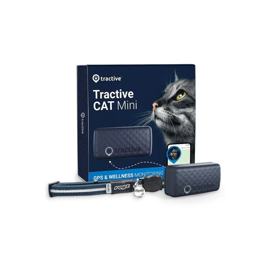 Tractive – Macska GPS vevő (mini) - sötétkék - iSTYLE HU