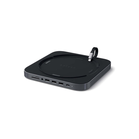 Satechi – Mac Mini Aluminium TYPE-C állvány és HUB - asztroszürke - iSTYLE HU