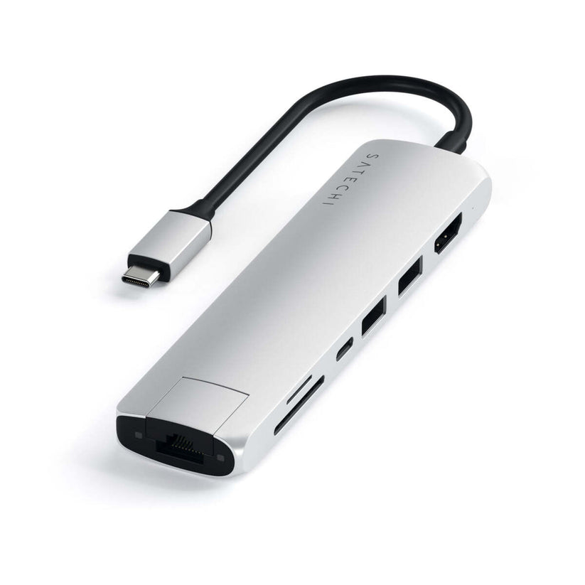 Satechi – Alumínium Slim USB-C Multiport adapter - Ezüst - iSTYLE HU