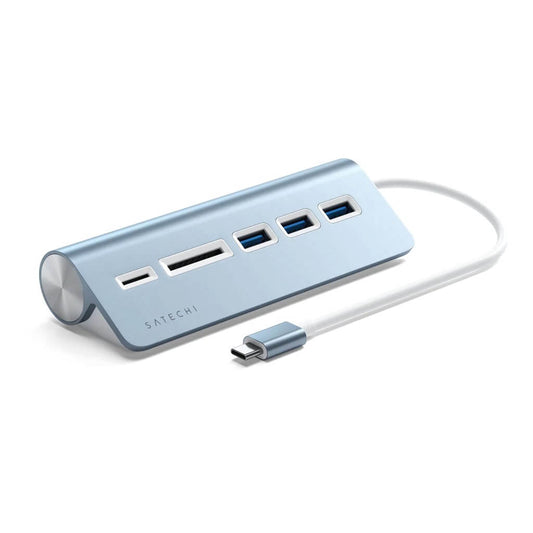 Satechi – Aluminium Type-C USB Hub (3x USB 3.0,MicroSD) - Blue - iSTYLE HU