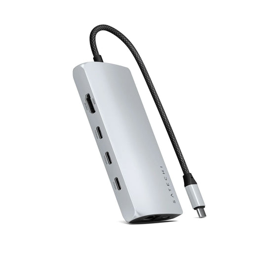 Satechi – USB-C 8K Multiport adapter Ethernet csatlakozóval – ezüst - iSTYLE HU