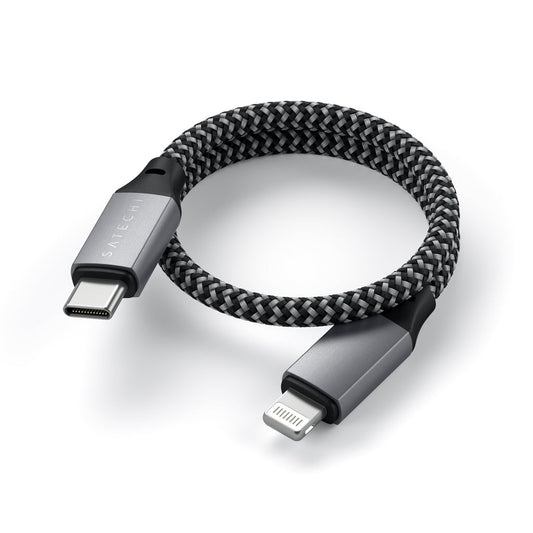Satechi – USB-C - Lightning kábel (25 cm) - Asztroszürke - iSTYLE HU