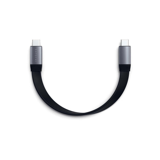 Satechi – 2. generációs lapos USB-C kábel (0.21m) -asztroszürke - iSTYLE HU